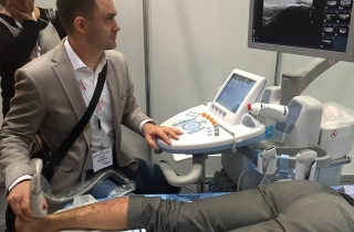 Badanie USG stopy, dr Tomasz Szczepański, EUROSON, Lipsk, 2016 r.